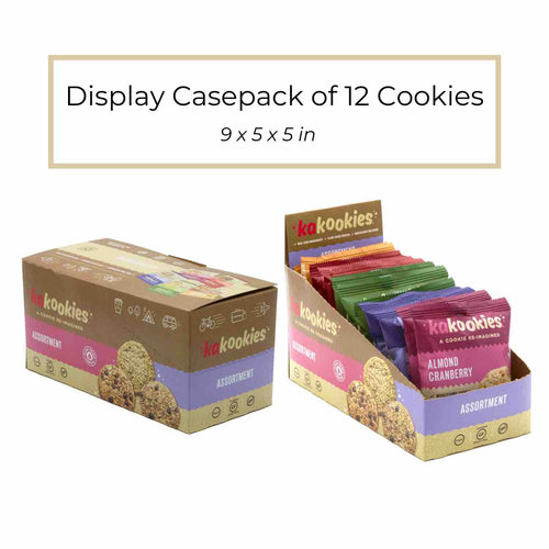Kakookies assortment of plant based oatmeal energy snack cookies