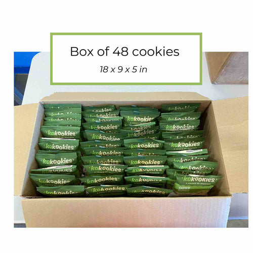 Kakookies Cashew Blondie Bulk Box of 48 cookies