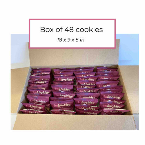Kakookies bulk box of almond cranberry cookies